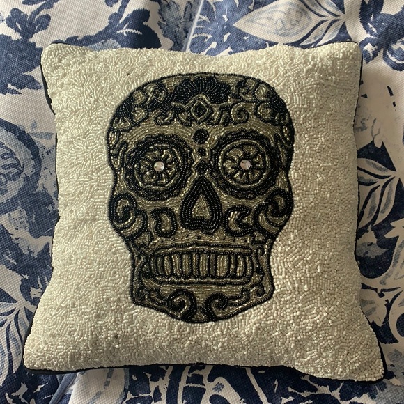 Other - DECORATIVE SKULL PILLOW